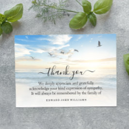 3.5x5 Beerdigung Vielen Dank Ihr Hinweis Kummer Be Dankeskarte