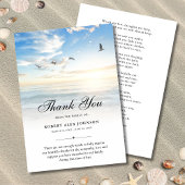 3.5x5 Danke für das Beach Beerdigung Foto Beileid