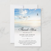 3.5x5 Danke für das Beach Beerdigung Foto Beileid (Vorderseite)