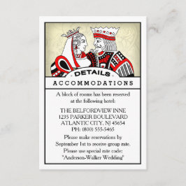 3.5x5 Details Information Card - King & Queen Begleitkarte