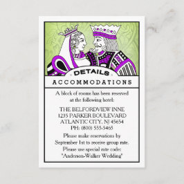 3.5x5 Details Information Card - King & Queen Begleitkarte