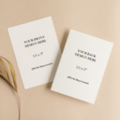 3.5x5" Double Sided Card Printing RSVP Karte