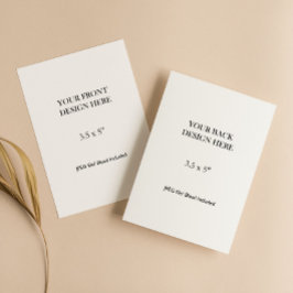 3.5x5" Double Sided Card Printing RSVP Karte