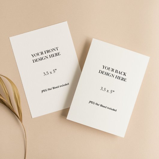 3.5x5" Double Sided Card Printing RSVP Karte