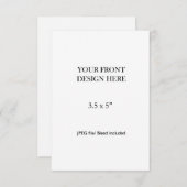 3.5x5" Double Sided Card Printing RSVP Karte (Vorne/Hinten)