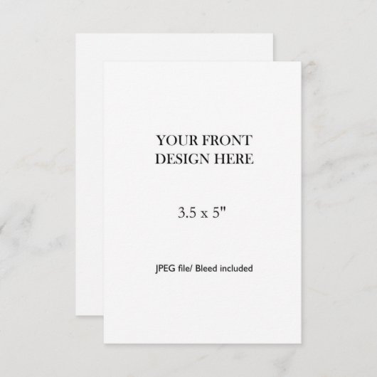 3.5x5" Double Sided Card Printing RSVP Karte (Vorne/Hinten)