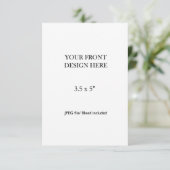 3.5x5" Double Sided Card Printing RSVP Karte (Stehend Vorderseite)