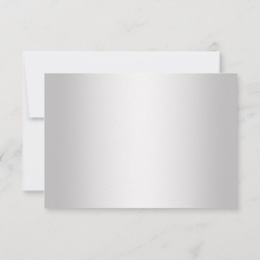 3,5x5 Eleganblau und silber UAWG RSVP Karte (Rückseite)