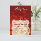 3.5x5 Empfang Card African Safari Giraffe Sunse Einladung (Stehend Vorderseite)