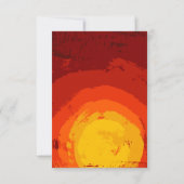 3.5x5 Empfang Card African Safari Giraffe Sunse Einladung (Rückseite)