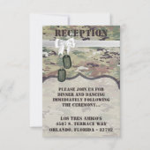 3.5x5 Empfang Card Army Air Force OCP Camouflage U Einladung (Vorderseite)