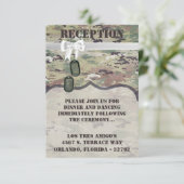 3.5x5 Empfang Card Army Air Force OCP Camouflage U Einladung (Stehend Vorderseite)