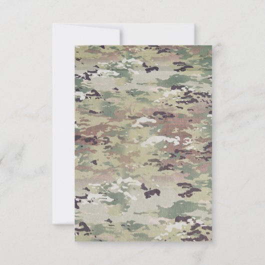 3.5x5 Empfang Card Army Air Force OCP Camouflage U Einladung (Rückseite)