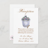 3.5x5 Empfang Card Sommerlandhochzeit Rustikal Einladung (Vorne/Hinten)