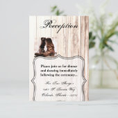 3.5x5 Empfang-Karte Bootet Land Rustikaler Western Einladung (Stehend Vorderseite)