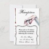 3.5x5 Empfang Kartenzombie Tropfen Vampir Got Einladung (Vorderseite)