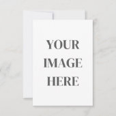 3.5x5 Enclosure Card - Add Your Own Image RSVP Karte (Vorderseite)