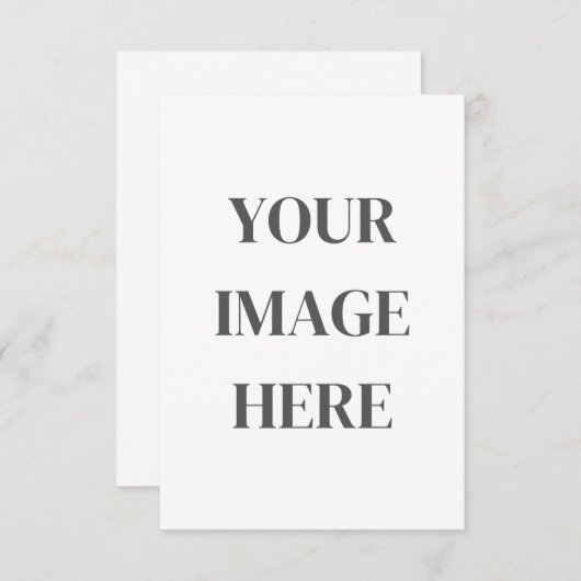 3.5x5 Enclosure Card - Add Your Own Image RSVP Karte (Vorne/Hinten)