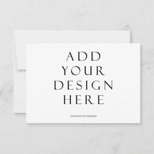 3.5x5" Horizontaler Kartendruck Hochladen des Desi Dankeskarte (Vorderseite)