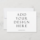 3.5x5" Horizontaler Kartendruck Hochladen des Desi Dankeskarte (Rückseite)