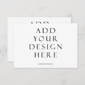 3.5x5" Horizontaler Kartendruck Hochladen des Desi Dankeskarte (Vorne/Hinten)