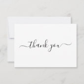 3.5x5 Kalligrafie Script Beerdigung Danke Karte (Rückseite)