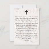 3.5x5 Ovales Foto Rosenprägekarte Einladung (Rückseite)