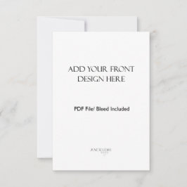 3.5x5" Portrait/Vertikale doppelseitige Karte Druc