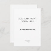 3.5x5" Portrait/Vertikale doppelseitige Karte Druc (Vorne/Hinten)