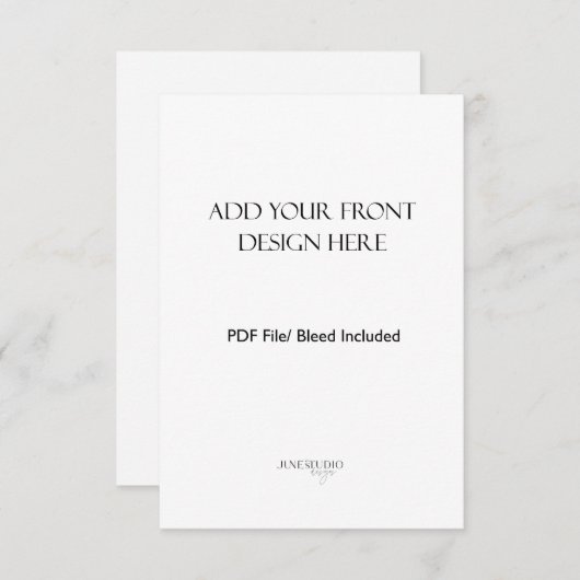 3.5x5" Portrait/Vertikale doppelseitige Karte Druc (Vorne/Hinten)