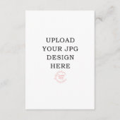 3.5x5 Prachtkarte - Eigenes Design hochladen Begleitkarte (Vorderseite)