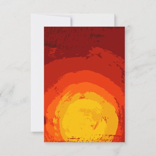 3.5x5 R.S.V.P.-Karte Afrikanische Safari Giraffe S Einladung (Rückseite)