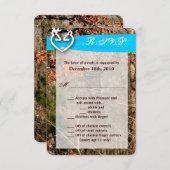 3,5x5 R.S.V.P.-Karte für den männlichen Dock-Buck- Einladung (Vorne/Hinten)