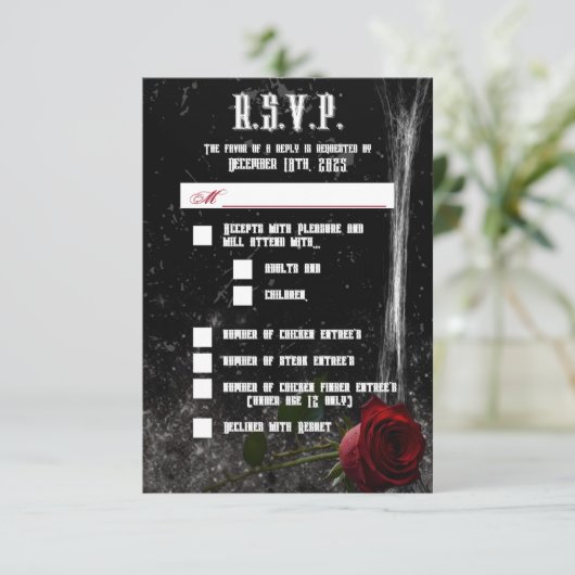 3.5x5 R.S.V.P. Karte Haunting Adeline Zade Meadows (Stehend Vorderseite)