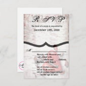 3.5x5 R.S.V.P.-Karte Landholzschlüssel für mein He Einladung (Vorne/Hinten)