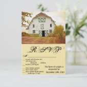 3.5x5 R.S.V.P. Karte Sunset Stall Land Rustikale F (Stehend Vorderseite)