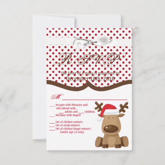 3,5x5 R.S.V.P. Karte XMAS LKW Weihnachtsbüffel P (Vorderseite)