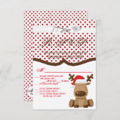 3,5x5 R.S.V.P. Karte XMAS LKW Weihnachtsbüffel P (Vorne/Hinten)