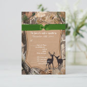 3.5x5 R.S.V.P. Kartenjäger Camouflage Camoflauge D Einladung (Stehend Vorderseite)