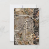 3.5x5 R.S.V.P. Kartenjäger Camouflage Camoflauge D Einladung (Rückseite)