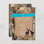 3.5x5 R.S.V.P. Kartenjäger Camouflage Camoflauge D Einladung (Vorne/Hinten)