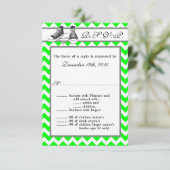 3,5x5 R.S.V.P. Kartenjugendschuhe Zickzack Strip Einladung (Stehend Vorderseite)