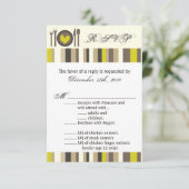 3.5x5 R.S.V.P. Kartenplatine China Silberware Plat Einladung (Stehend Vorderseite)