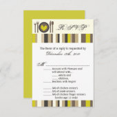 3.5x5 R.S.V.P. Kartenplatine China Silberware Plat Einladung (Vorne/Hinten)