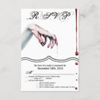 3,5x5 R.S.V.P. Kartenzombie Tropfen Vampire Goth
