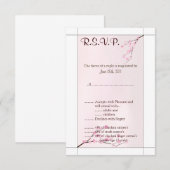 3,5x5 R.S.V.P Pink Cherry Blossom Einladung (Vorne/Hinten)