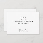 3.5x5" Vorlage für den Druck der UAWG-Einschließun (Vorne/Hinten)