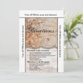 3.5x6 Anfahrt Ausweis Auslaufholzschneidemaschine Einladung (Stehend Vorderseite)