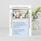 3.5x6 Anfahrt Card Beach Sea Mason Jars Ocean Einladung (Stehend Vorderseite)
