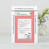 3.5x6 Anfahrt Card Mason Jar Land Rustikale Vas Einladung (Stehend Vorderseite)